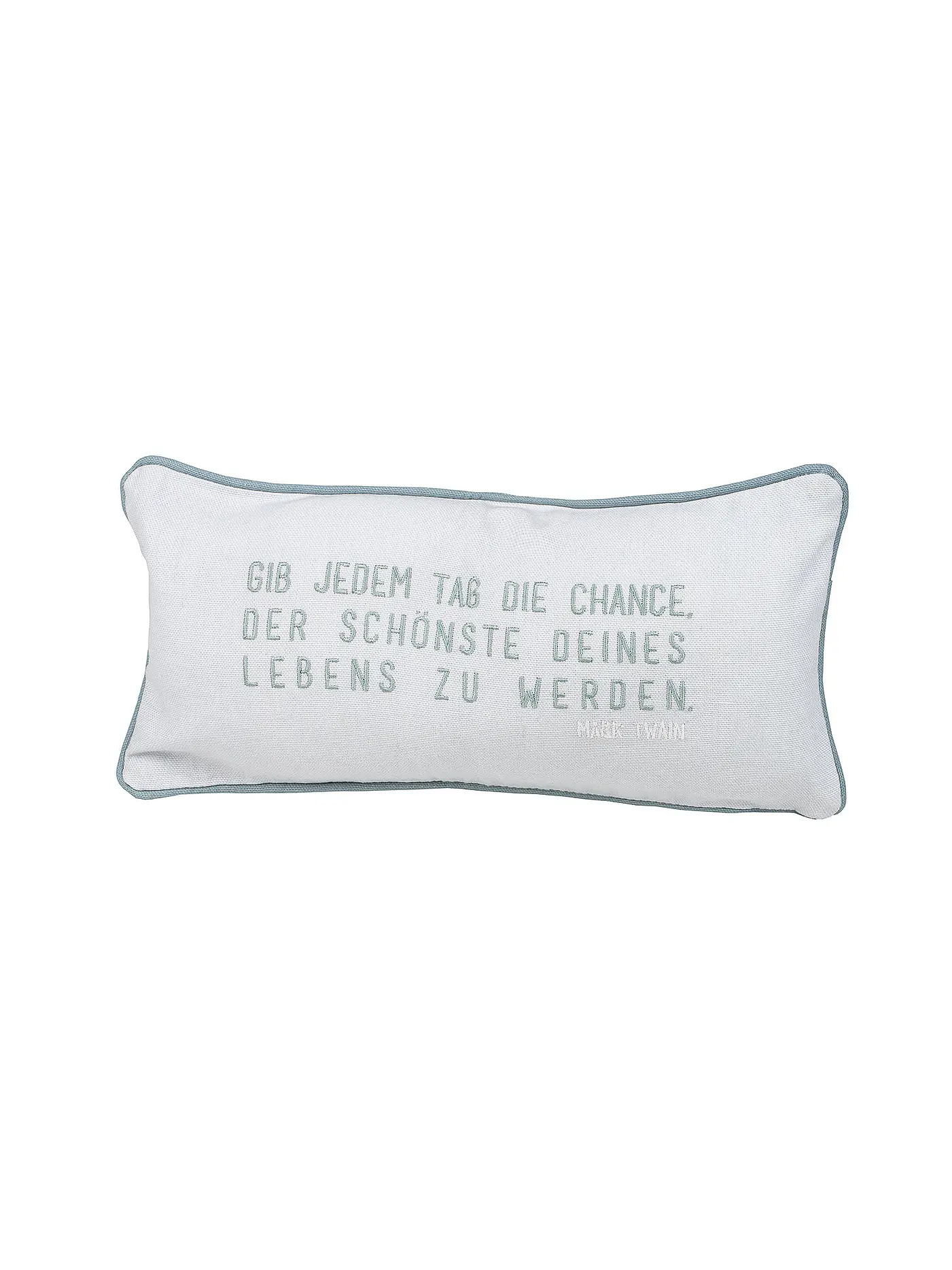 RAEDER | Kissen gefüllt TRAUMKISSEN 33x17cm Gib jeden Tag die Chance | 